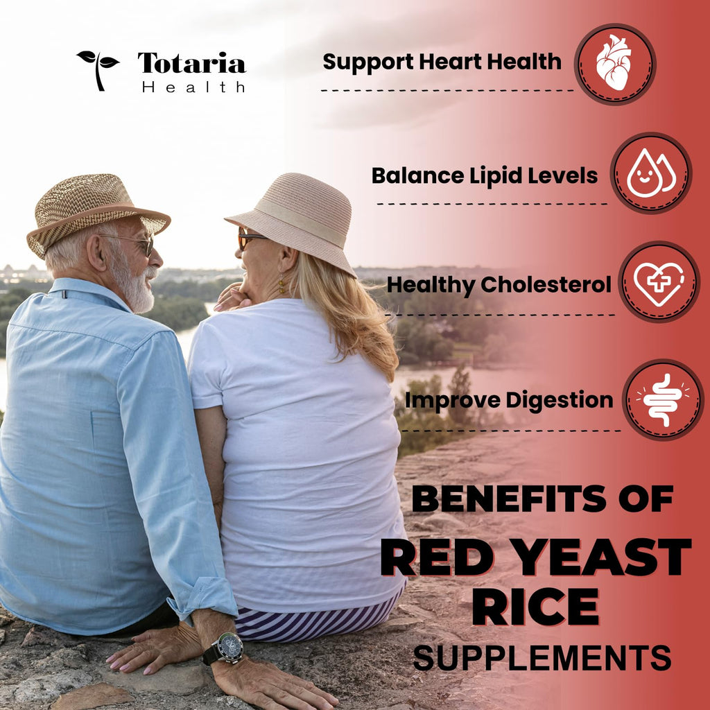 Totaria Red Yeast Rice with CoQ10 & Bergamot - Heart Health

