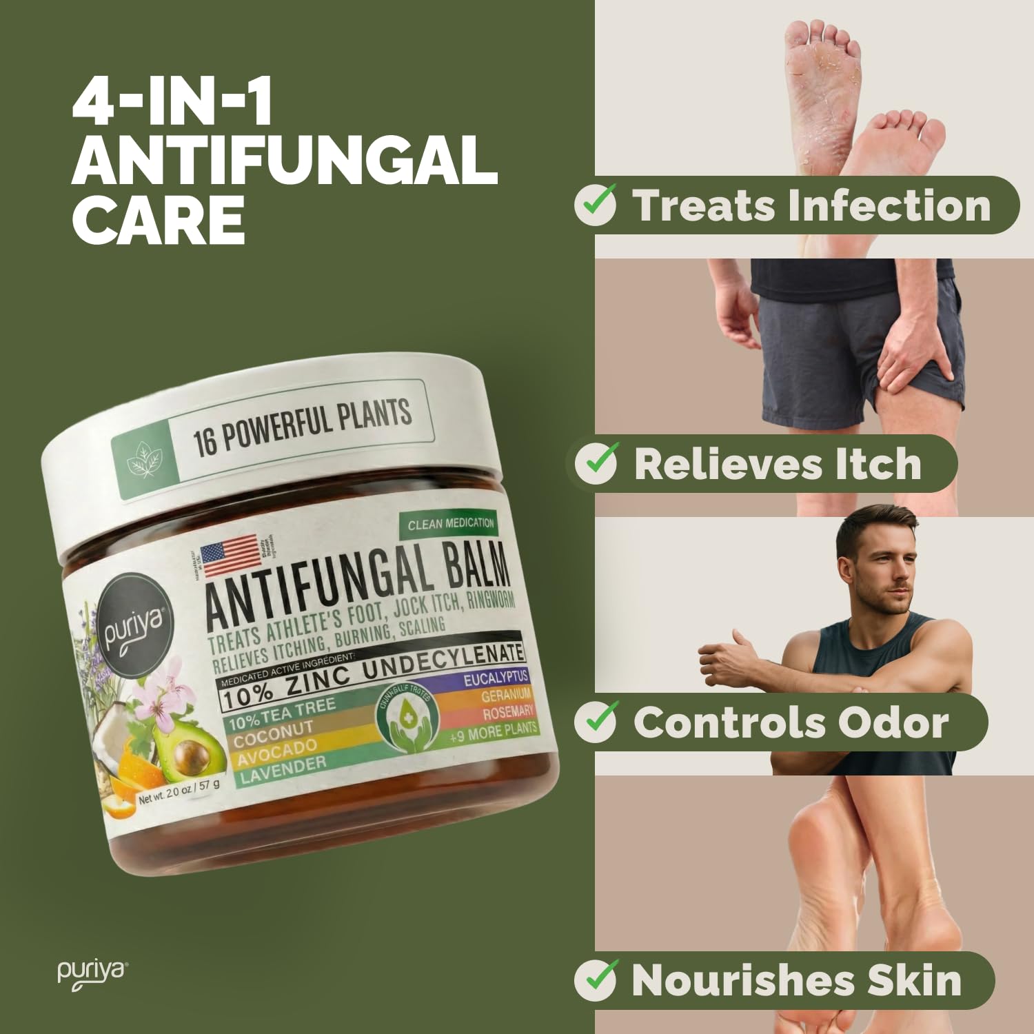 Puriya Antifungal Cream for Skin Infections - Proven


