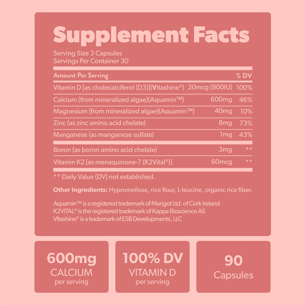 Sapling Algae Calcium Supplement | Bone Health

