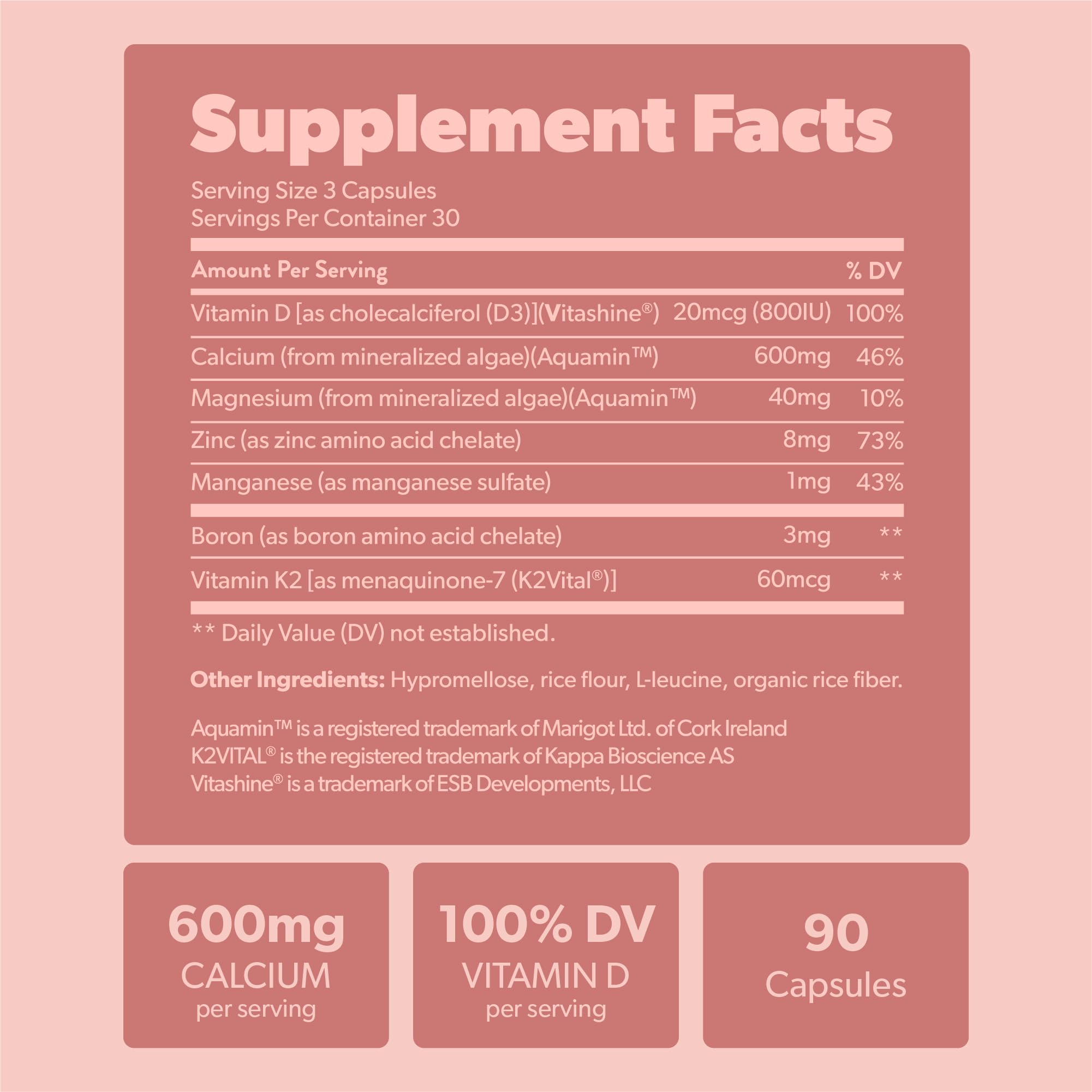 Sapling Algae Calcium Supplement | Bone Health

