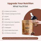 UpNourish Plant-Based Protein Powder with Probiotics


