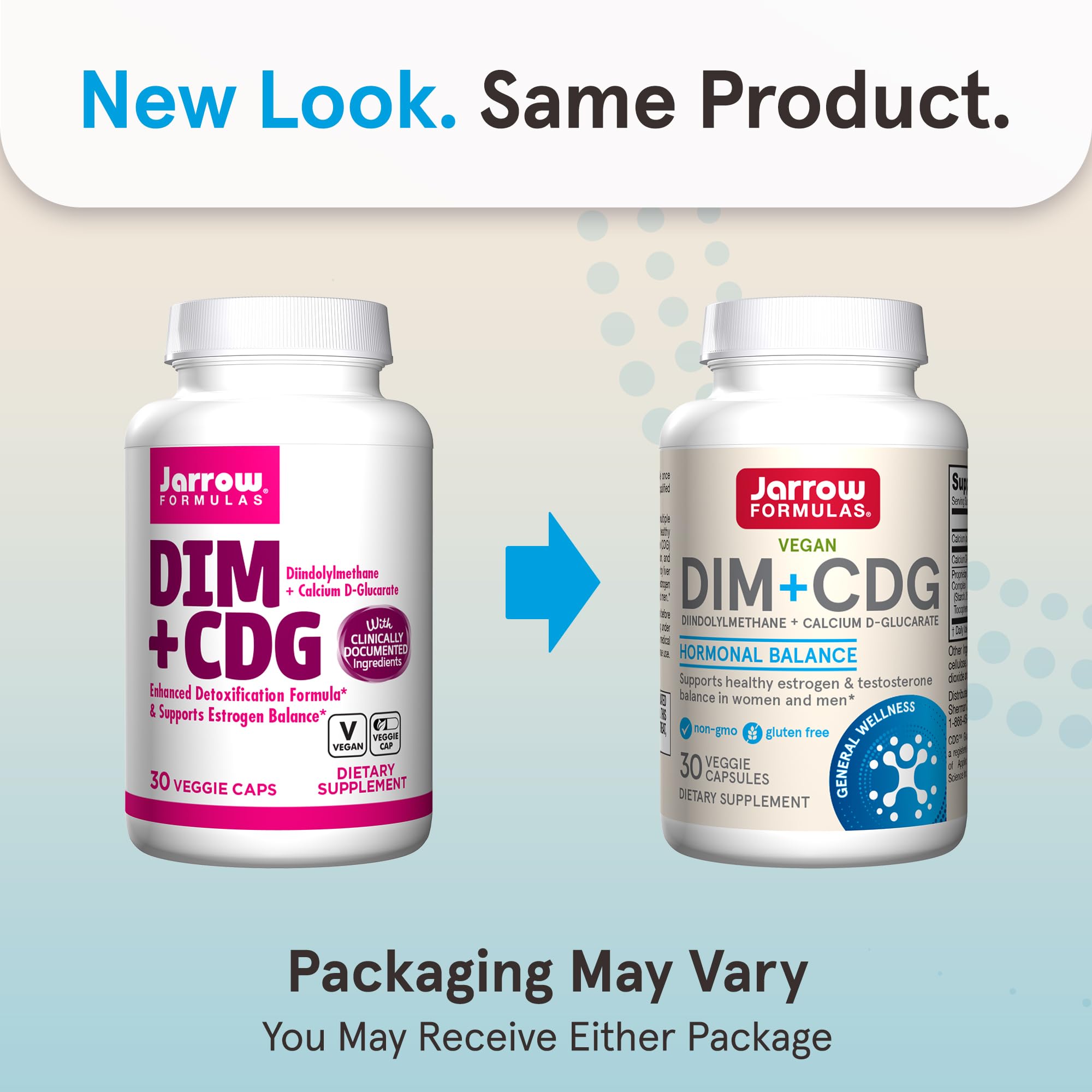 Jarrow Formulas DIM plus CDG Veggie Capsules Hormone Balance

