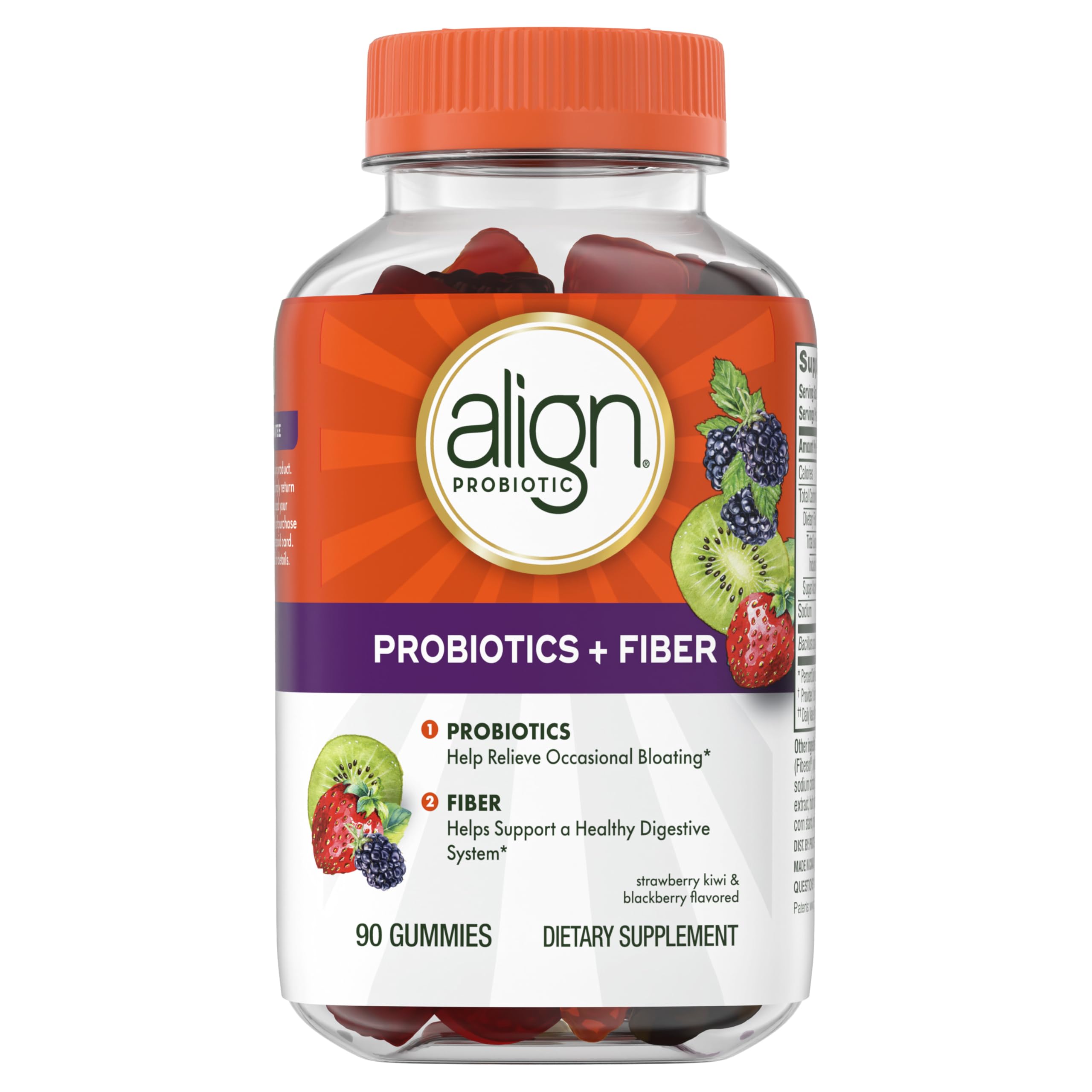 Align Probiotic + Fiber Gummies for Digestive Health


