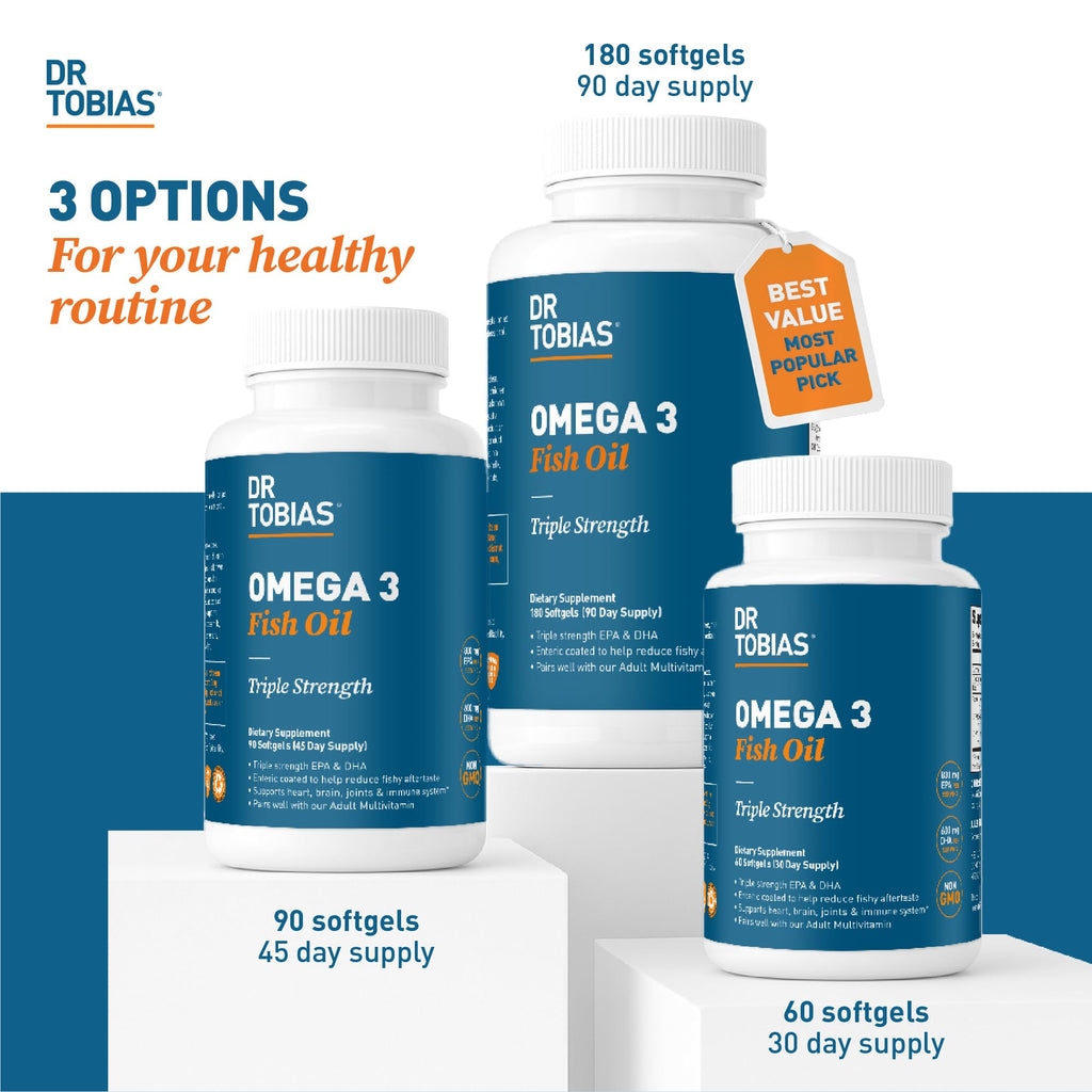Dr. Tobias Omega-3 Fish Oil Triple Strength EPA DHA

