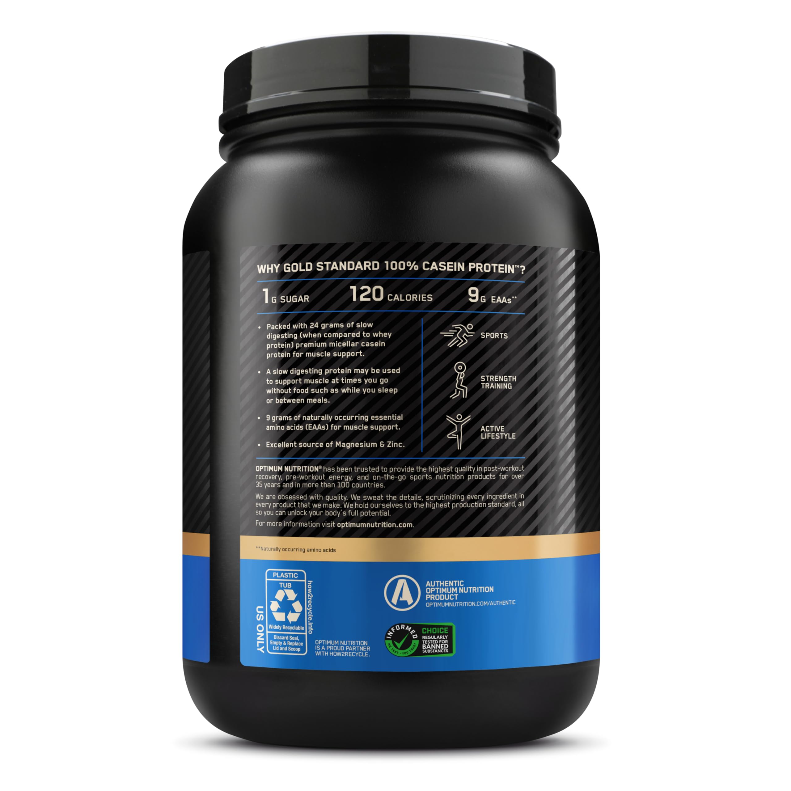 Optimum Nutrition Micellar Casein Protein Powder

