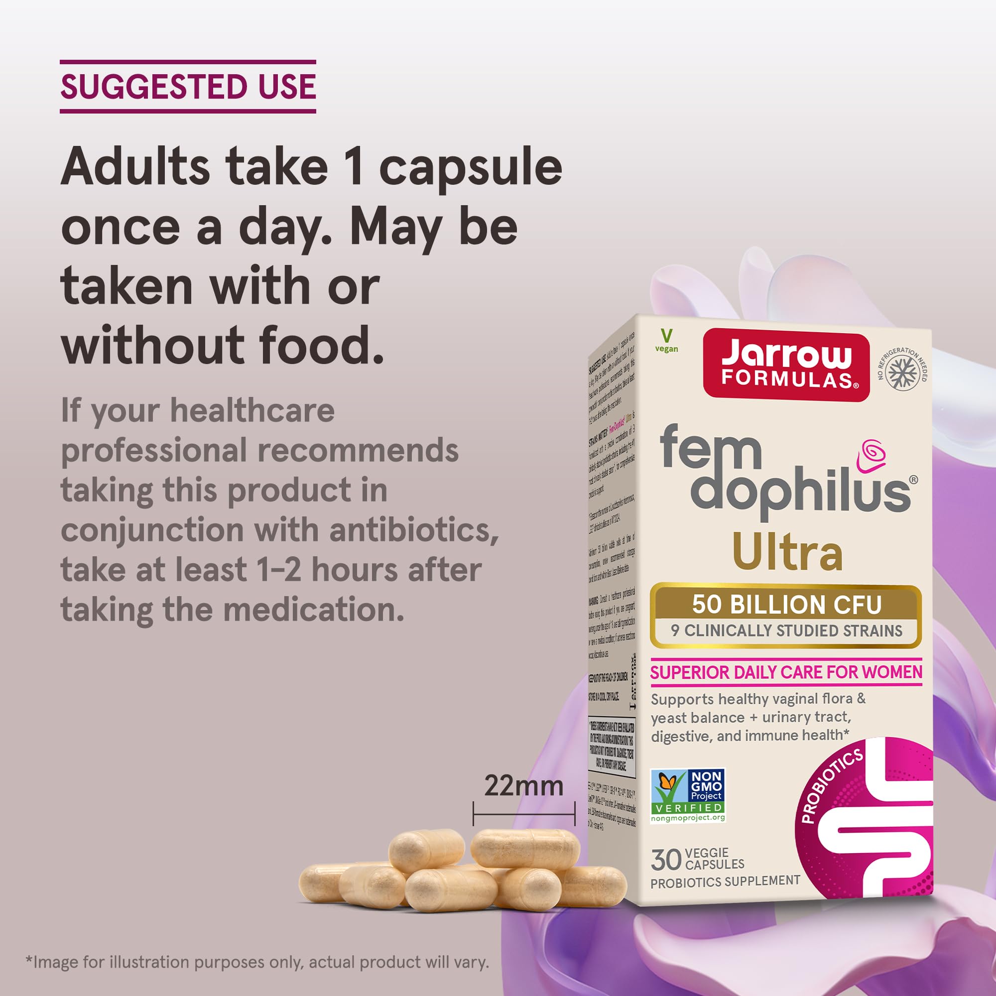 Jarrow Fem-Dophilus Probiotic for Women Vaginal Health

