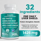 Liver Support Supplement with Milk Thistle – 32-in-1 Formula

