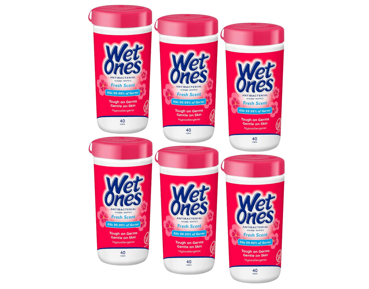 Wet Ones Antibacterial Hand Wipes Tropical Splash