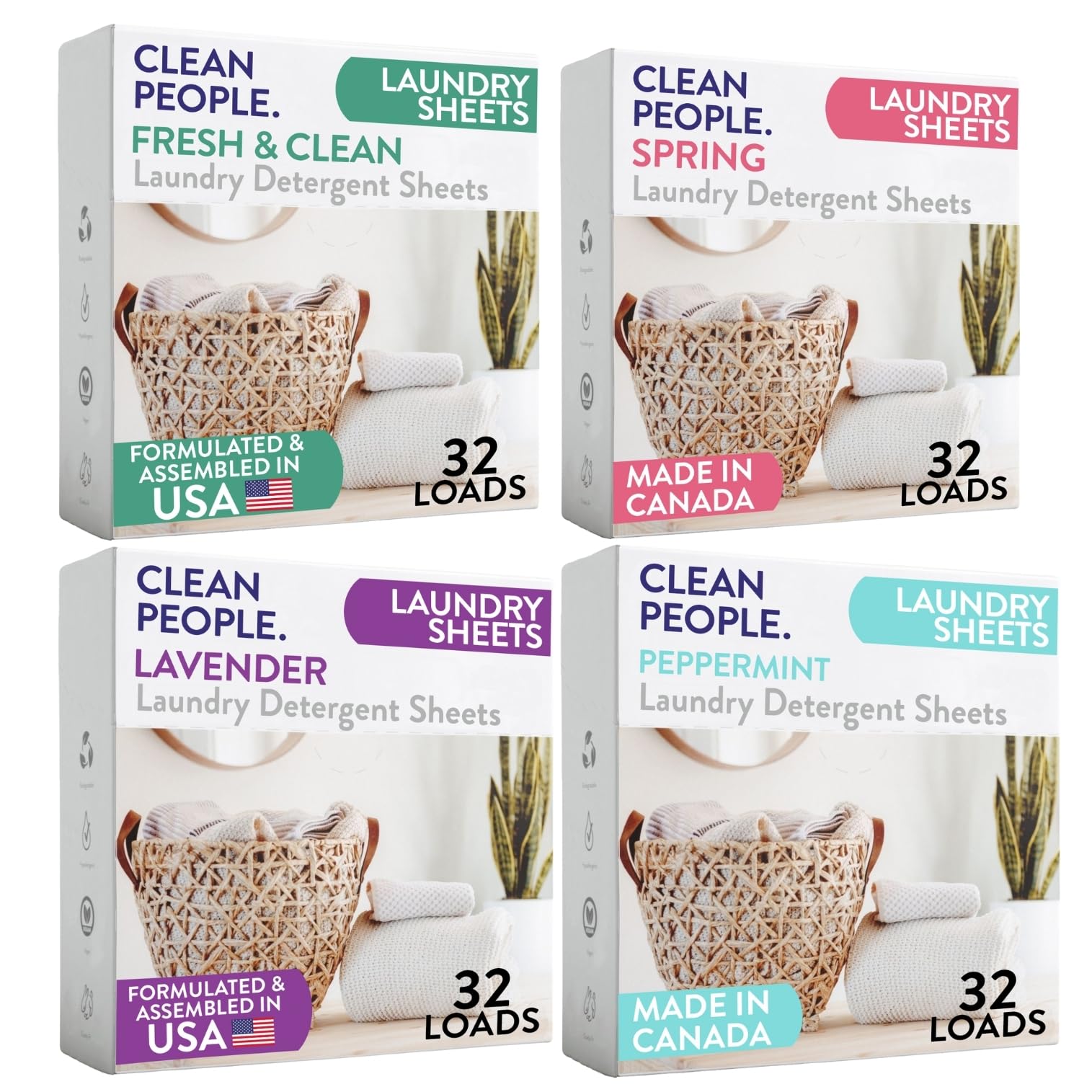 Clean People Laundry Detergent Sheets – Ultra Concentrated