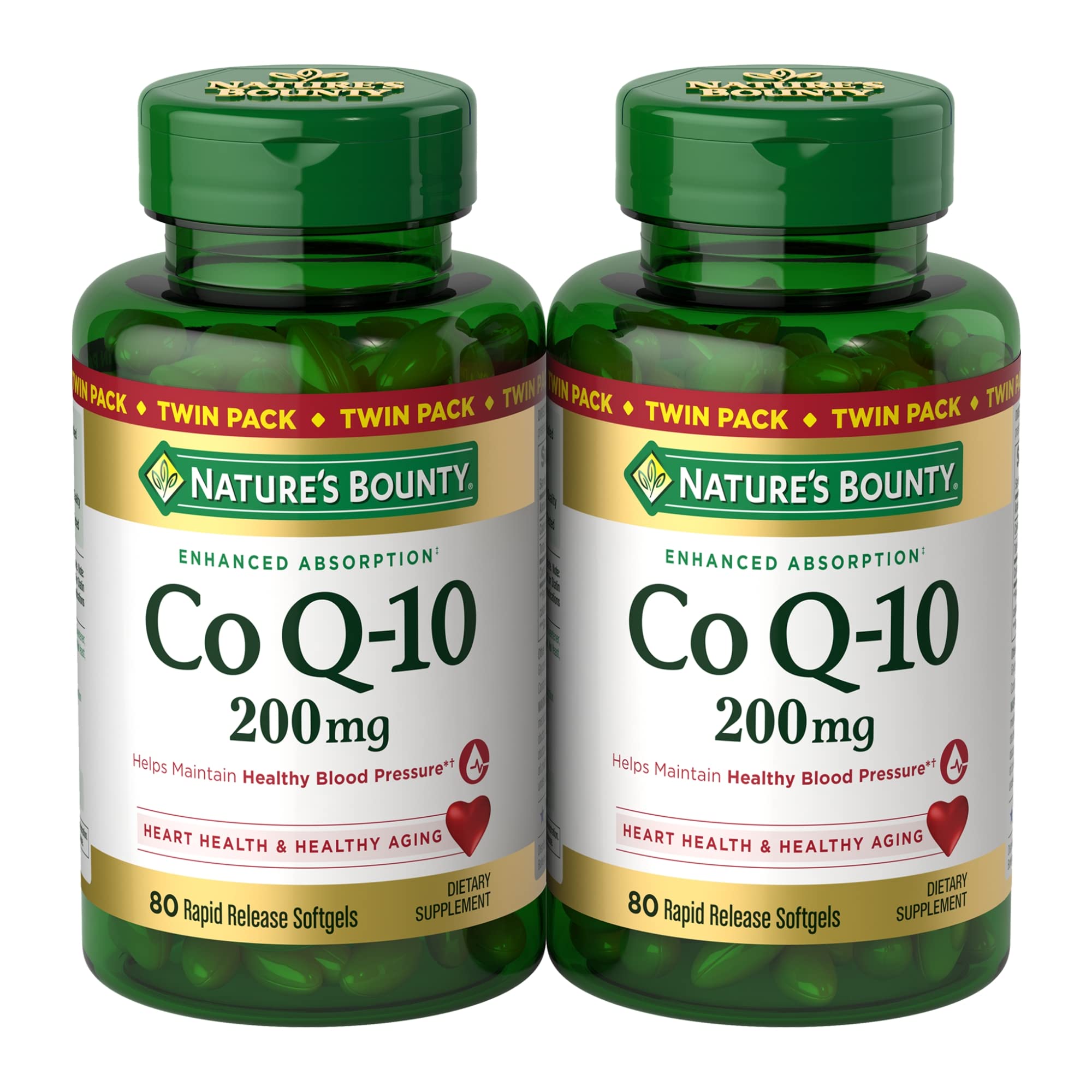 Nature’s Bounty CoQ10 200 mg Softgels for Heart Health

