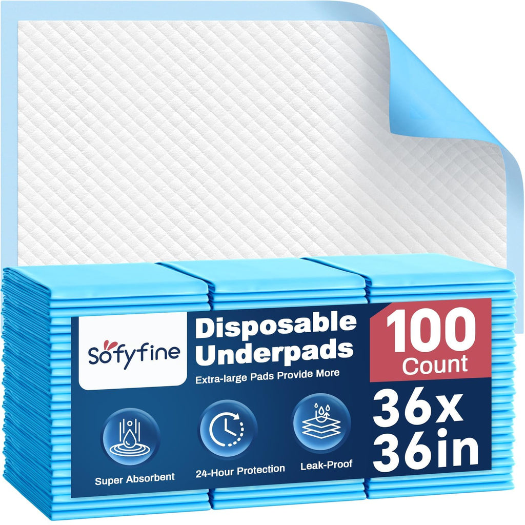 SOFYFINE Disposable Bed Pads | Leak-Proof Nighttime Protection


