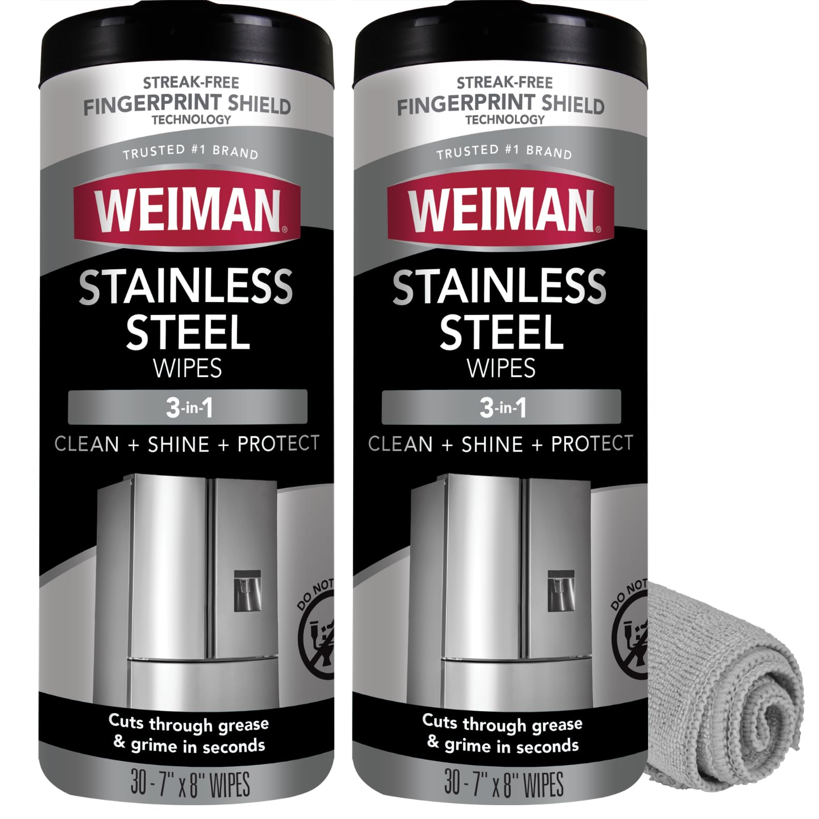 Weiman Stainless Steel Cleaner & Polish Kit | No-Rinse Shine

