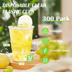 Lamosi BPA-Free Clear Plastic Cups - Disposable Party Cups

