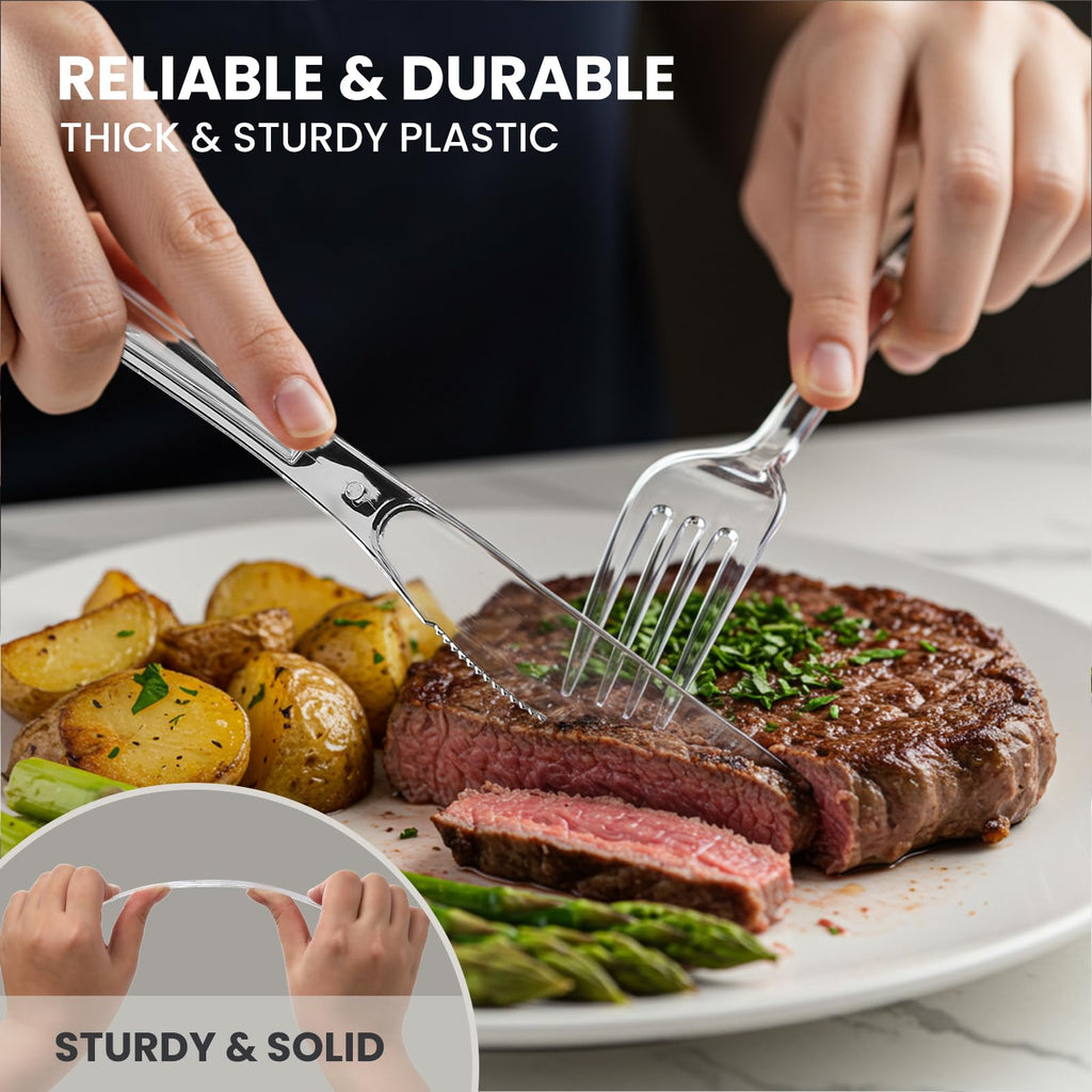 Heavy-Duty Plastic Cutlery Set – BPA-Free

