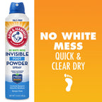 Arm & Hammer Invisible Foot Powder Spray - Talc-Free Odor

