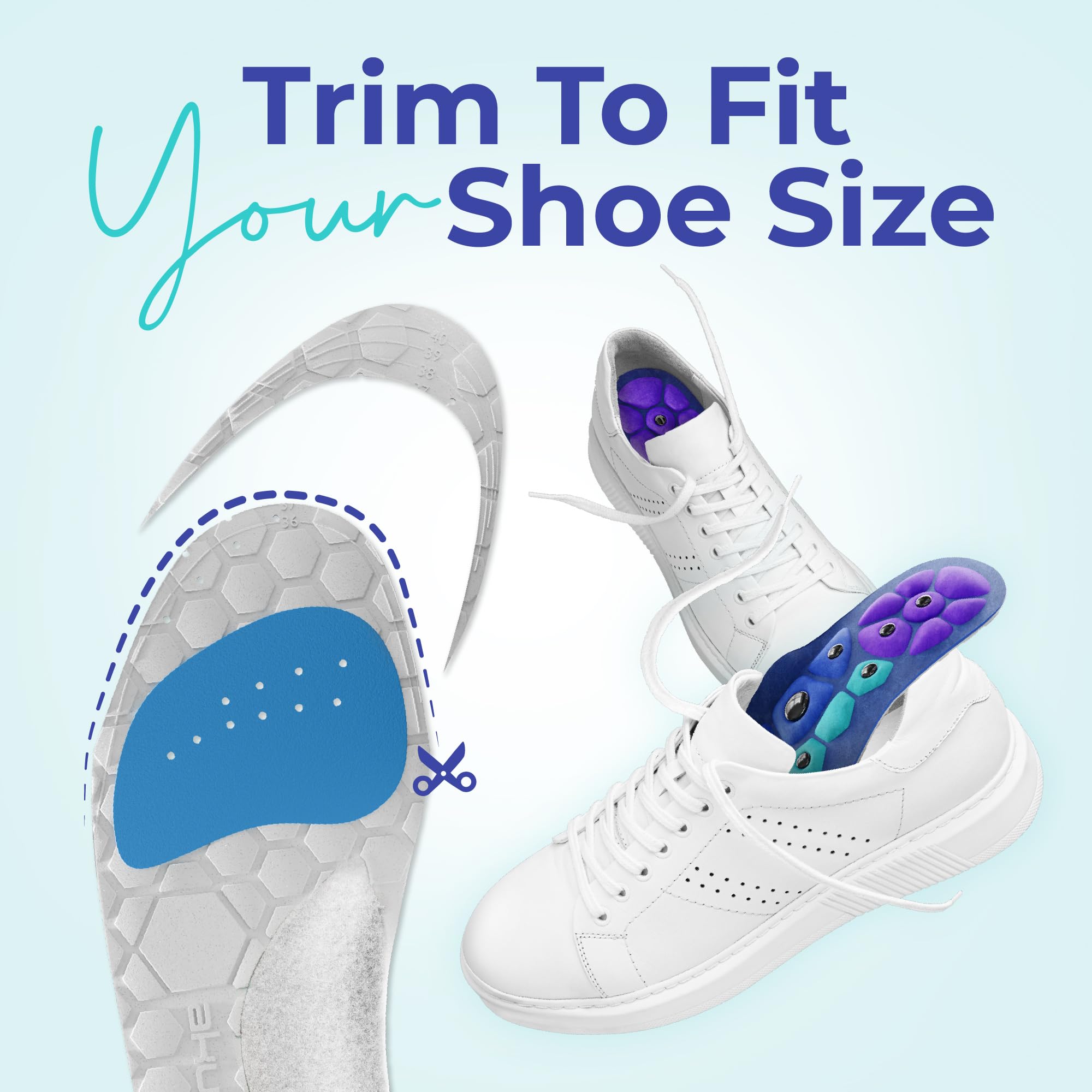 Insoles for Work Boots by Akusoli Velumi – Shock Absorbing


