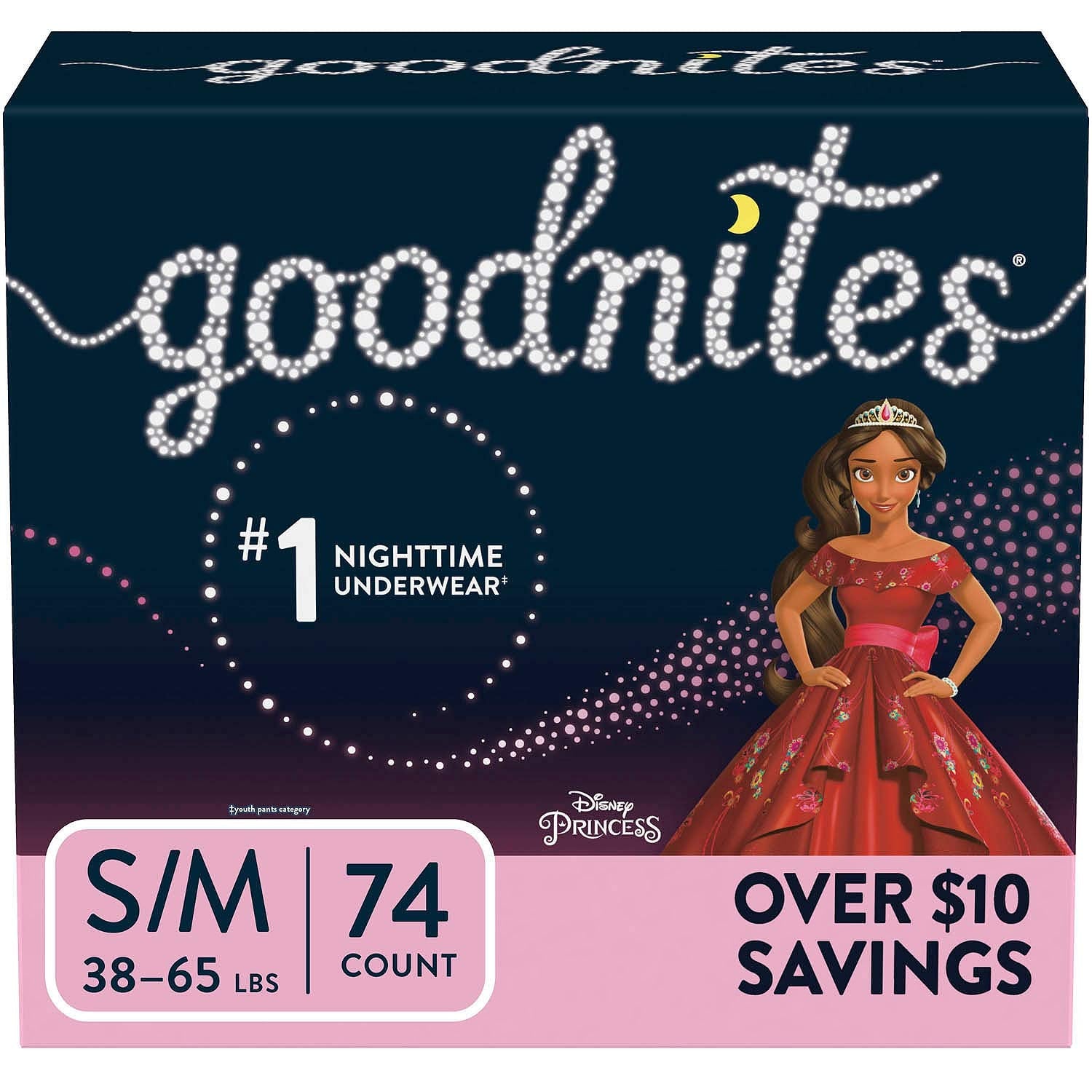 Goodnites Girls' Nighttime Bedwetting Underwear for Overnight Protection