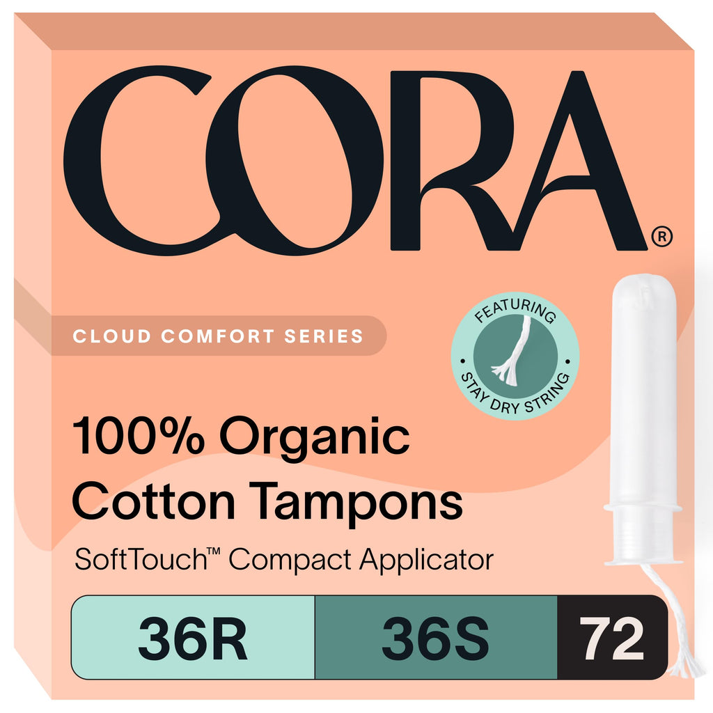 Cora Organic Cotton Tampons | Leak-Proof Comfort

