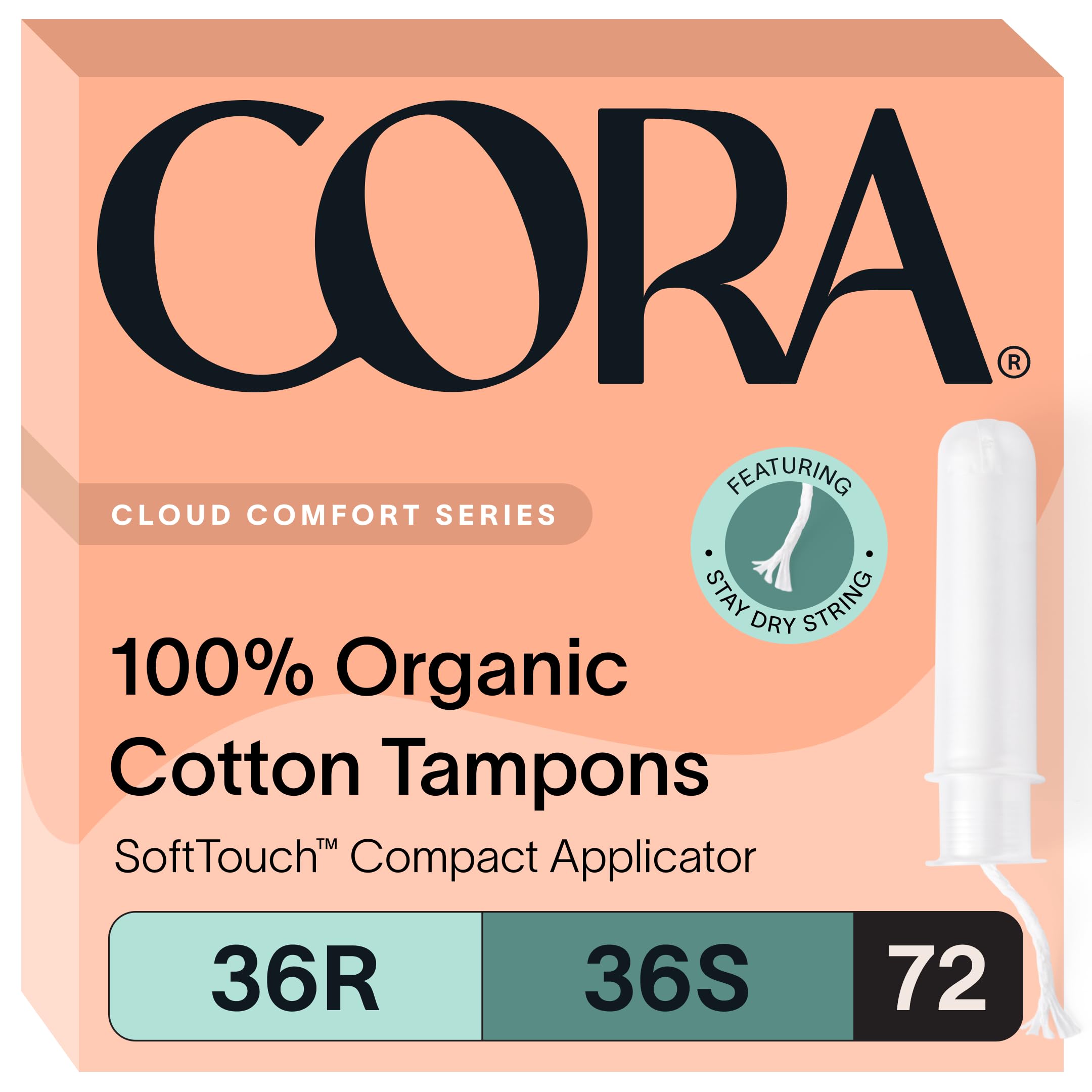 Cora Organic Cotton Tampons | Leak-Proof Comfort

