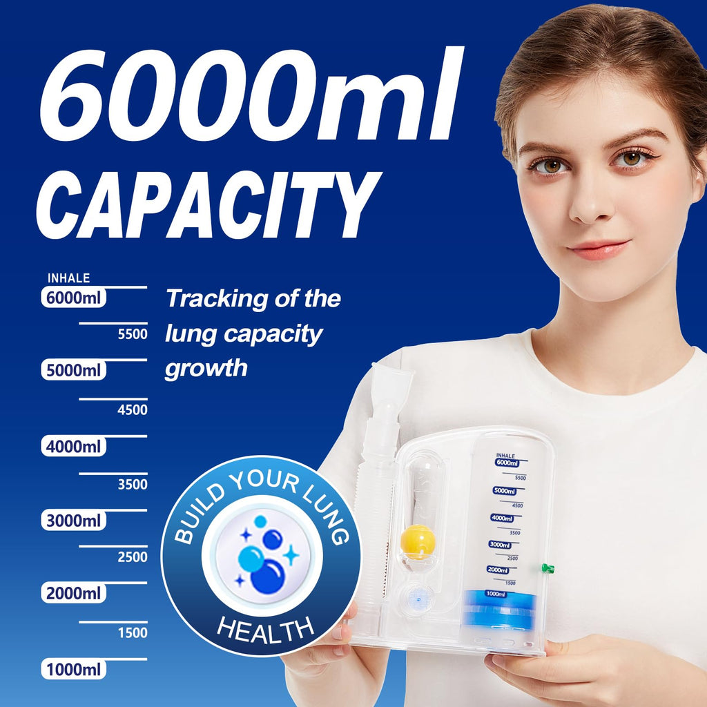 Breathing Exercise Device for Lungs – Deep Breathing Trainer

