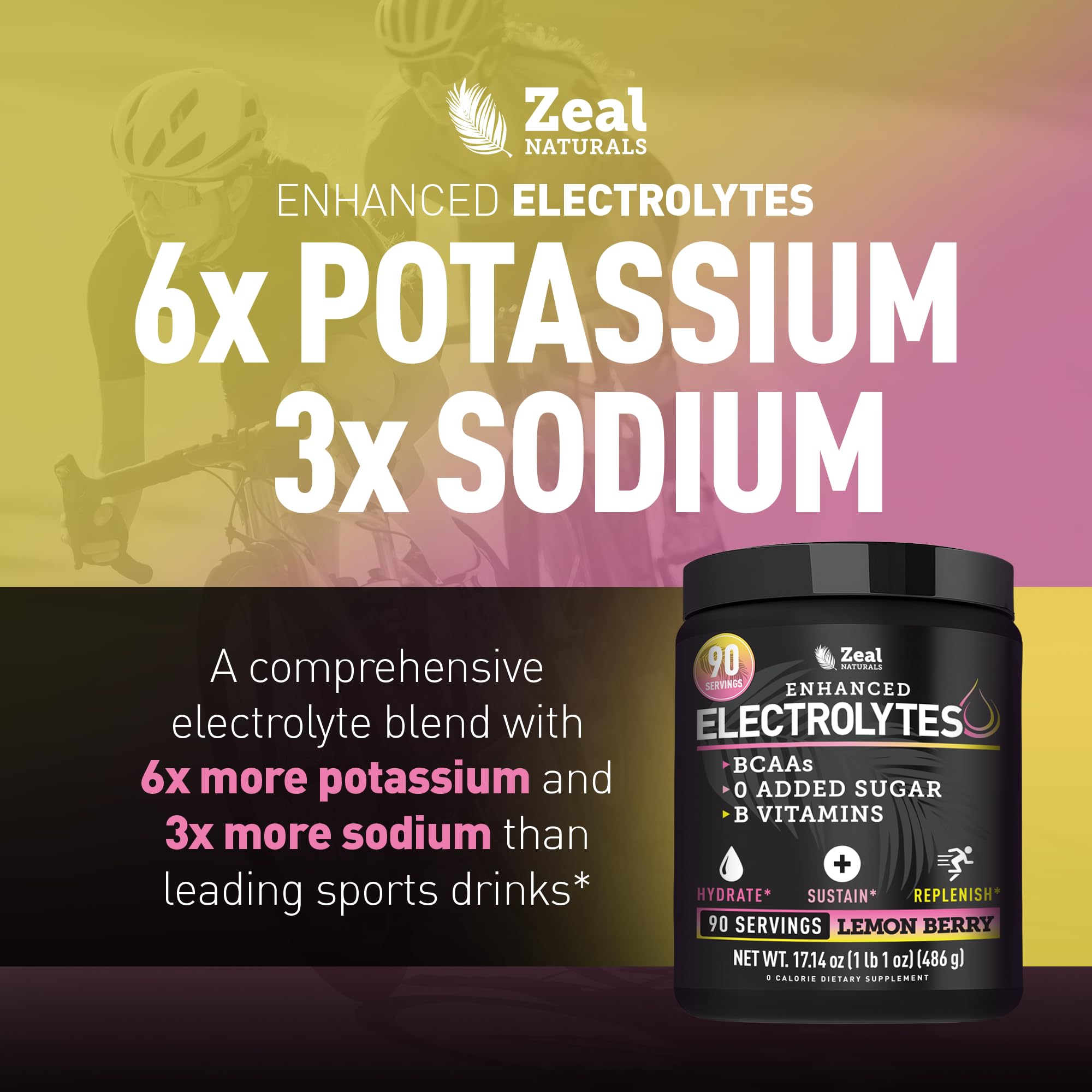 Zeal Electrolyte Powder - 90 Servings | Keto Hydration

