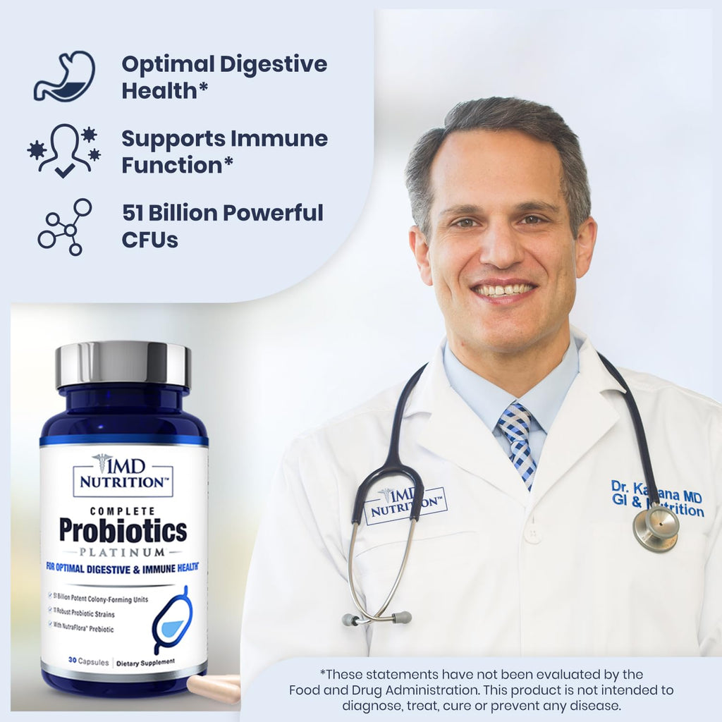 1MD Complete Probiotics Platinum Digestive Health Probiotic

