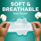 Always Pure Cotton FlexFoam Feminine Pads with Wings

