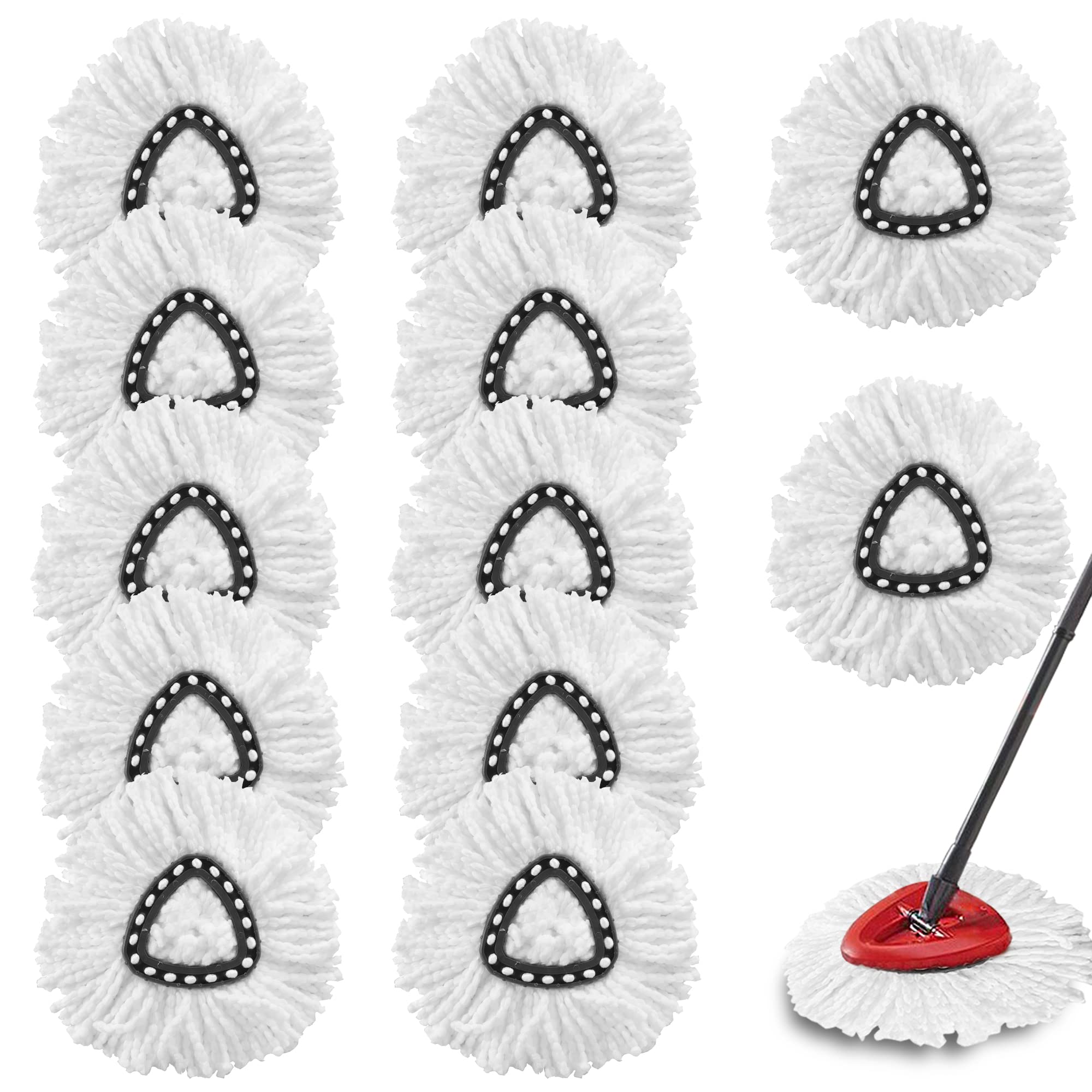 Spin Mop Replacement Heads 100% Microfiber | Cedar Compatible

