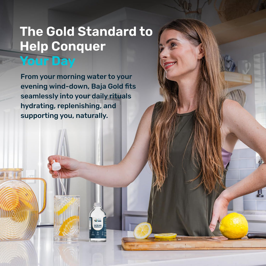 Liquid Ocean Mineral Drops by Baja Gold - Ionic Electrolyte

