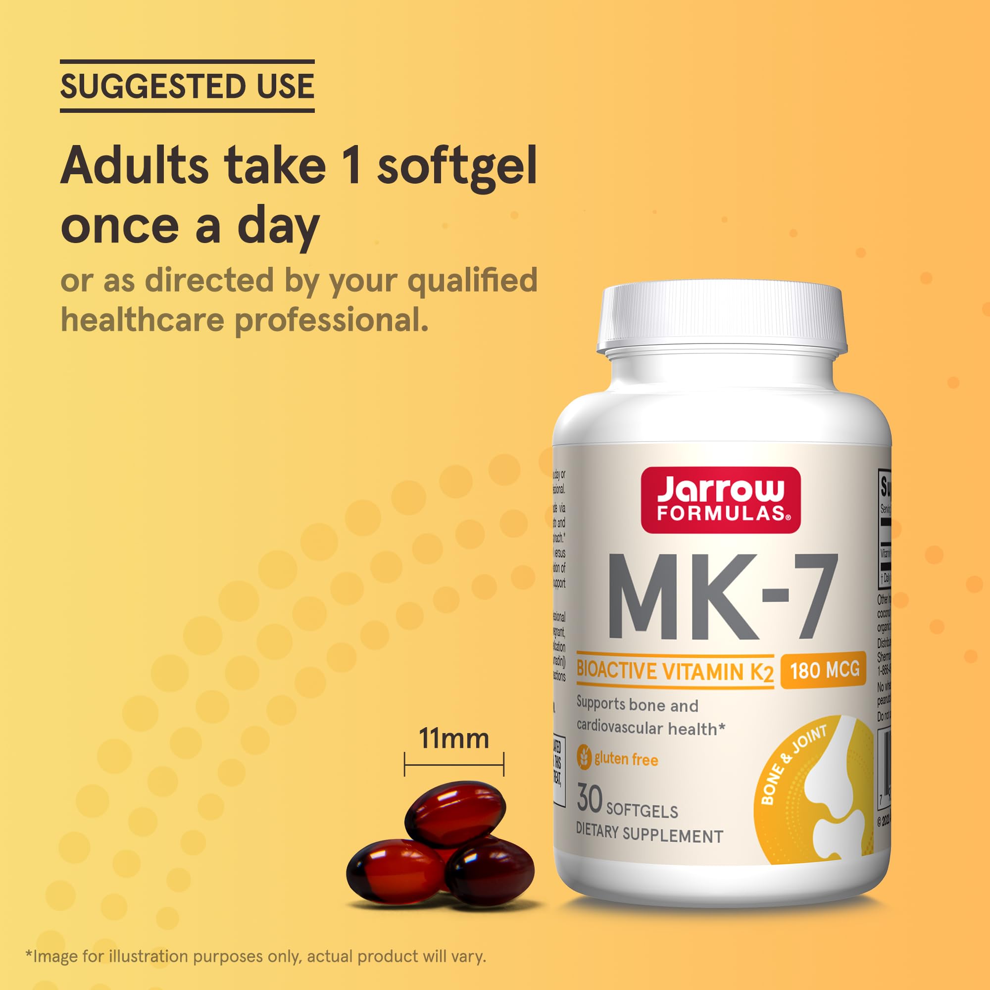 Jarrow Formulas MK-7 Vitamin K2 Softgels for Bone & Heart

