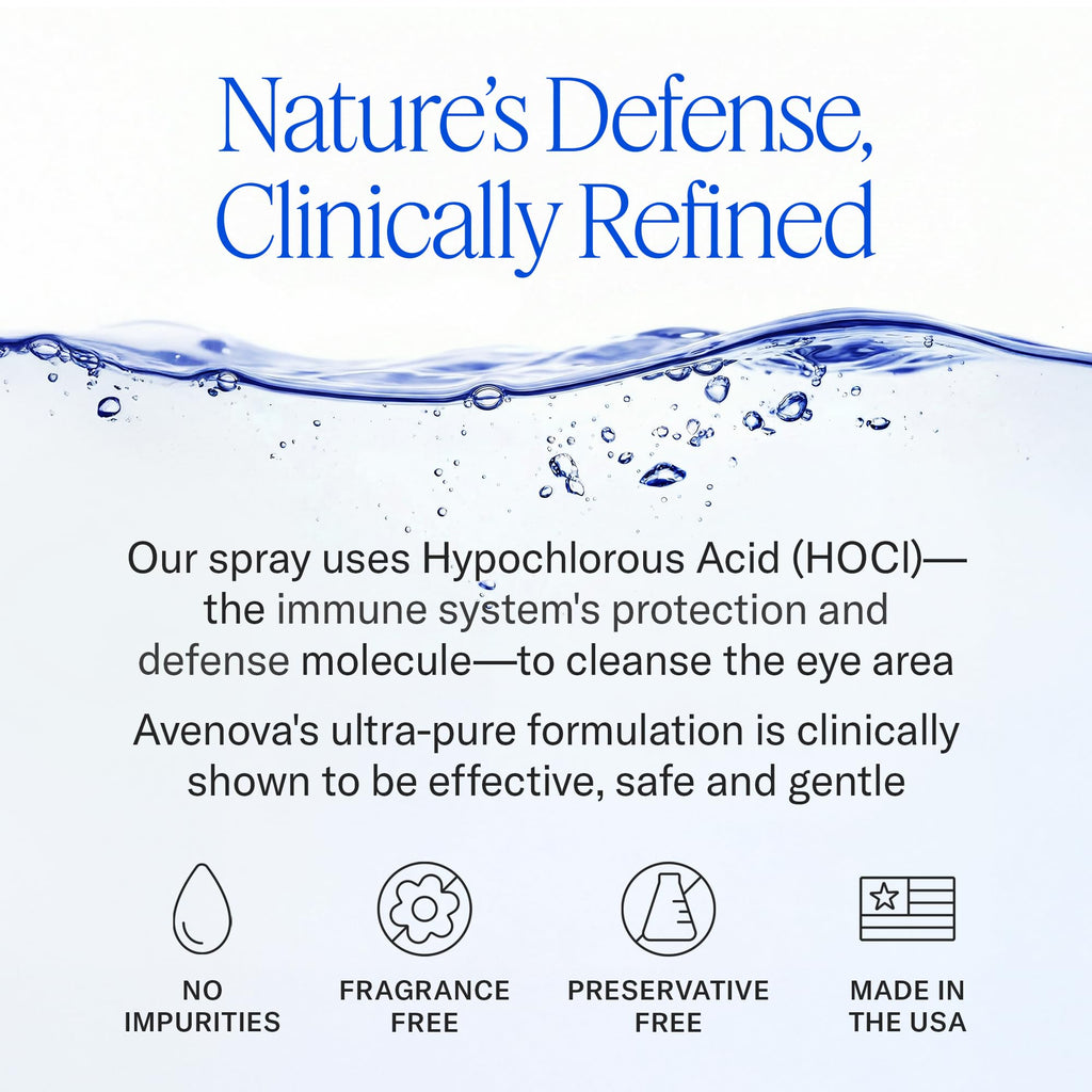 Avenova Eyelid and Eyelash Cleanser Spray with Wipes

