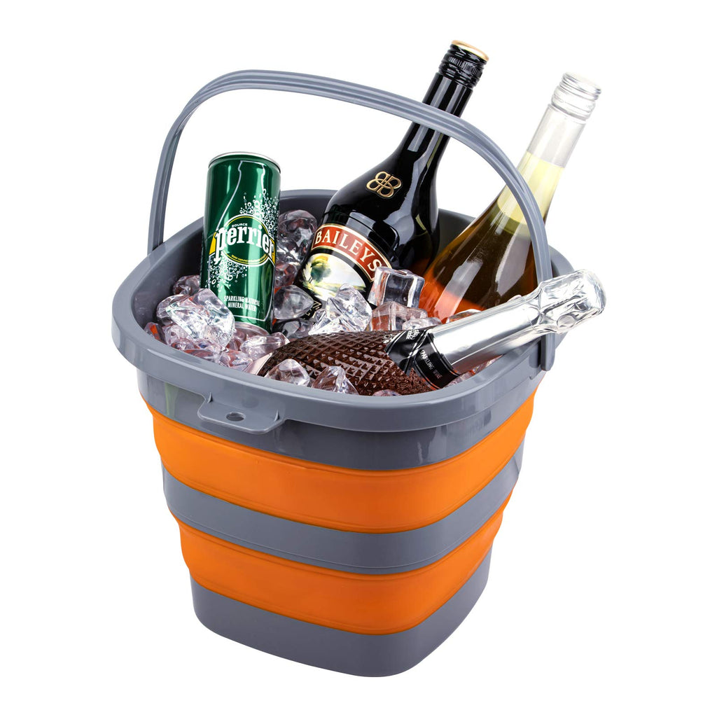 Collapsible Plastic Bucket Foldable for Home & Outdoors

