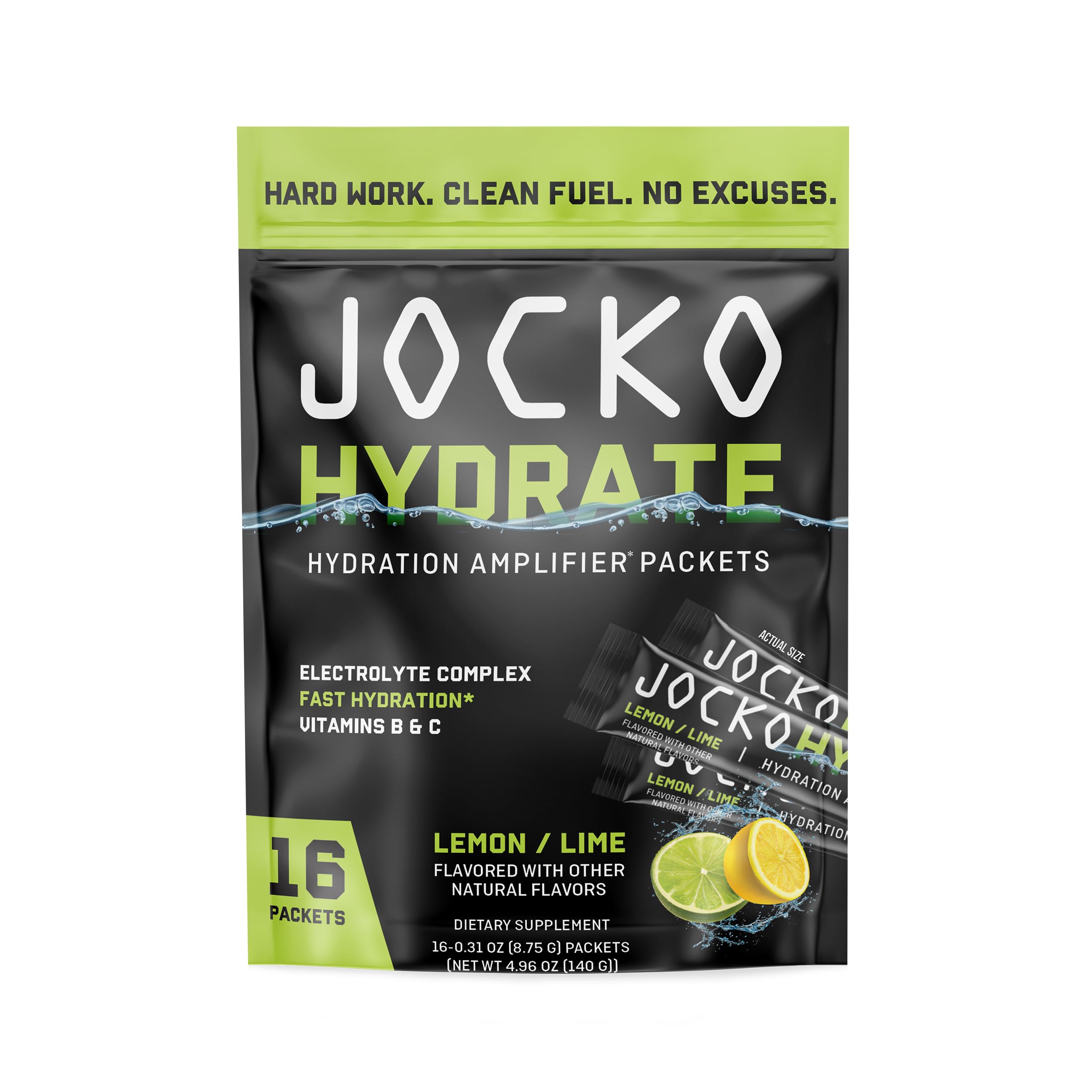 Jocko Fuel Hydrate Electrolyte Packets - Low Sugar

