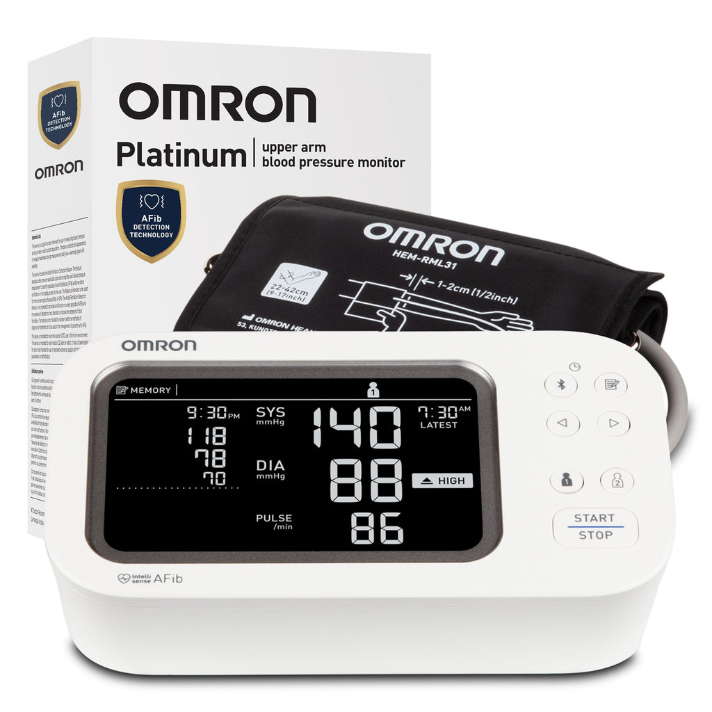 OMRON Platinum Upper Arm Blood Pressure Monitor | Home Use

