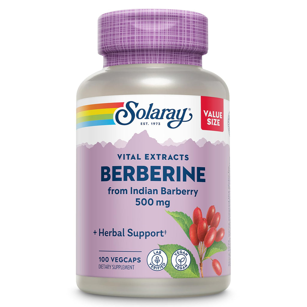 Solaray Berberine HCl Supplement - Vegan and Non-GMO

