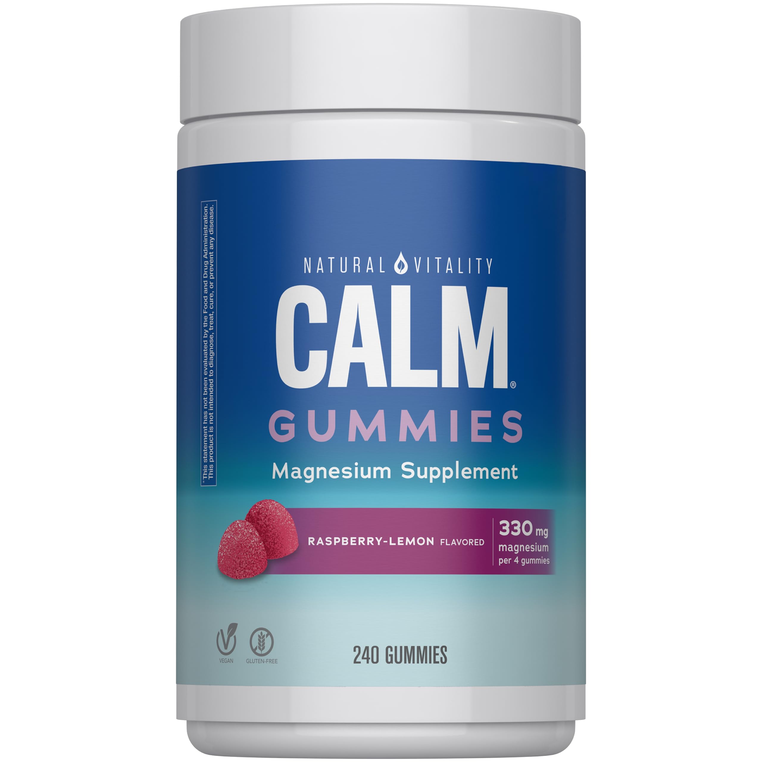 Natural Vitality CALM Magnesium Gummies - Vegan Gluten-Free

