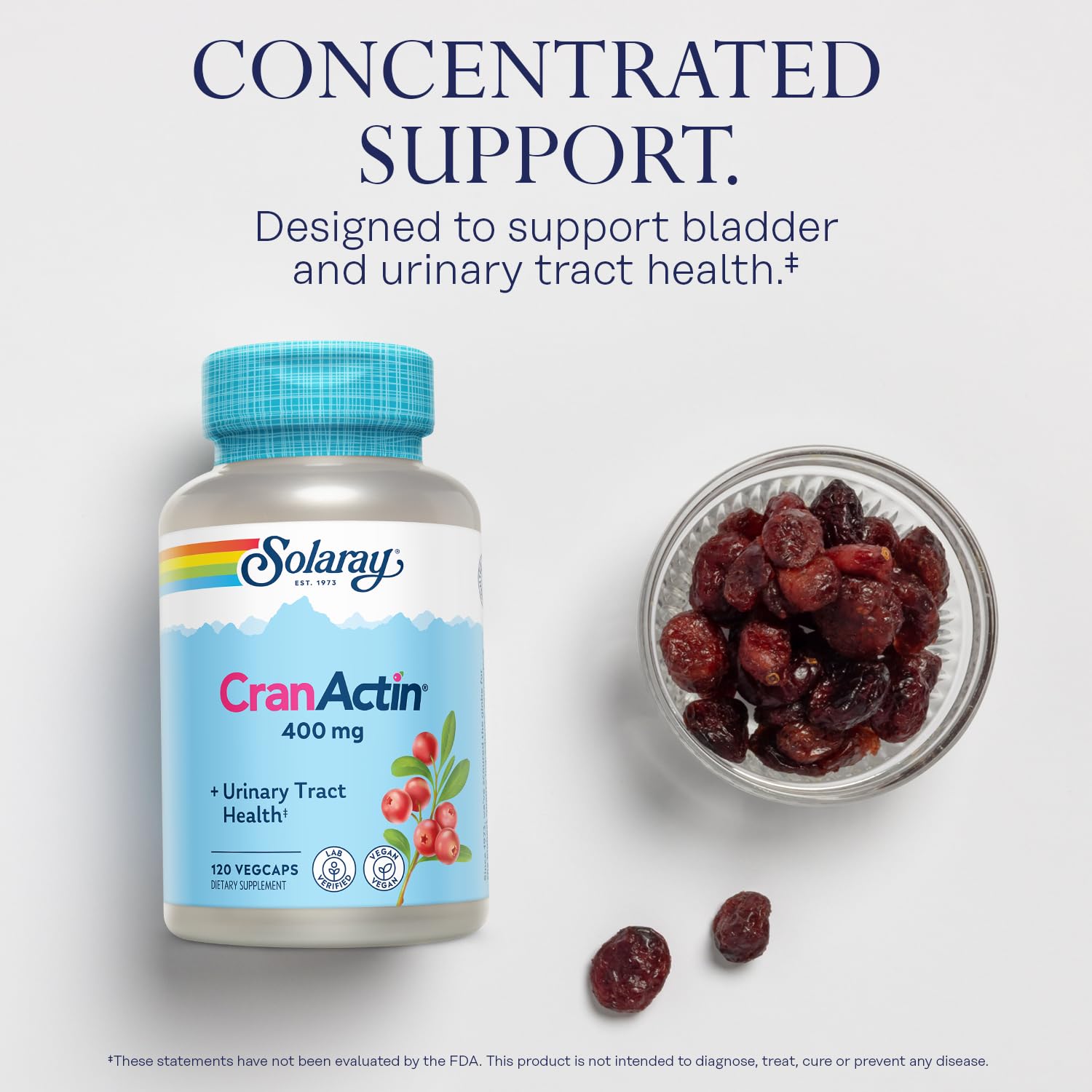 Solaray CranActin Cranberry Extract 400 mg – Urinary Health


