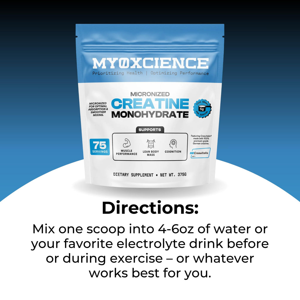 MYOXCIENCE Micronized Creavitalis Creatine Monohydrate

