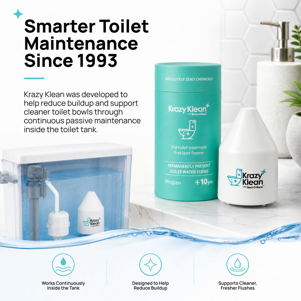 Krazy Klean Automatic Toilet Cleaner Continuous Cleaning

