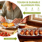 HKZJKJ Aluminum Foil Roll with Cutter | Food Safe

