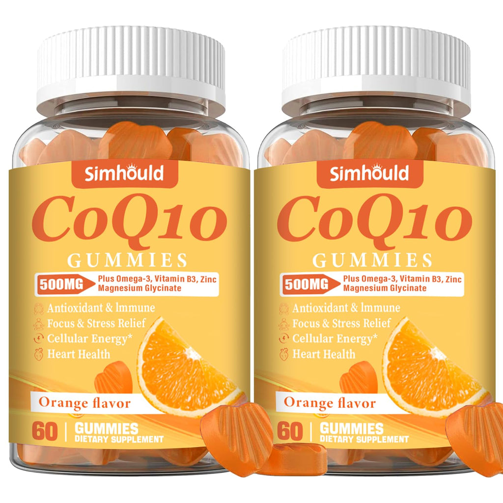 Simhould CoQ10 Gummies with Omega-3 for Heart Health

