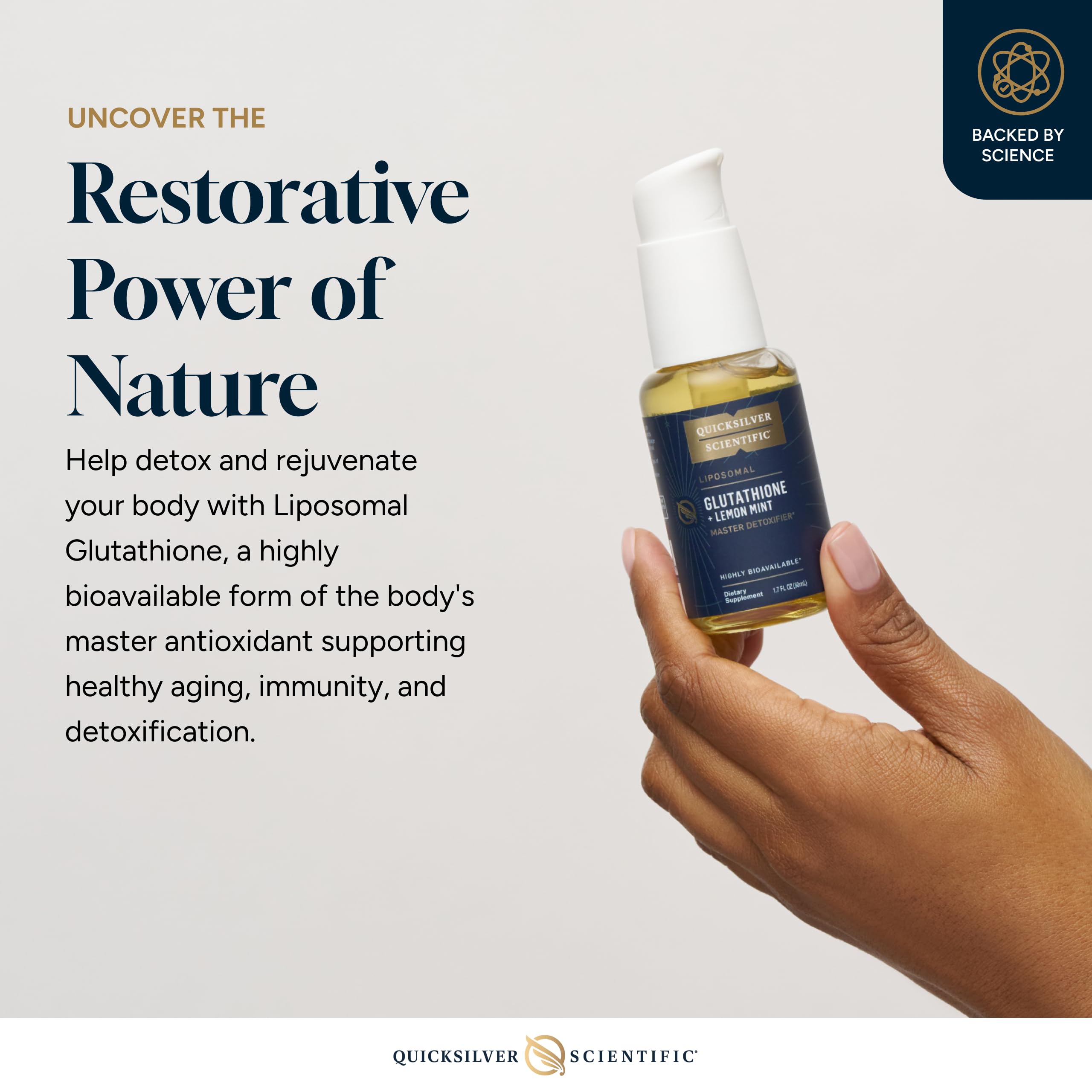 Quicksilver Liposomal Glutathione for Detox & Immunity

