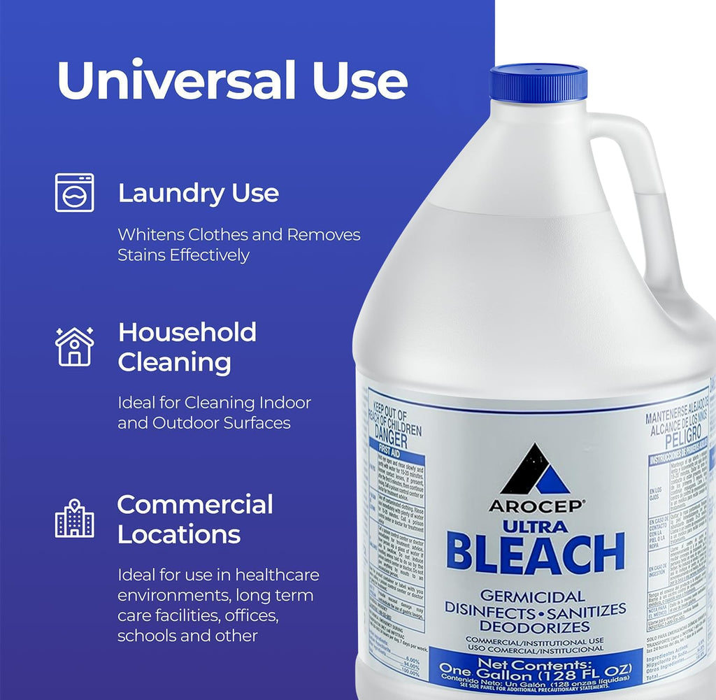 Ultra Germicidal Liquid Bleach for Laundry & Sanitation

