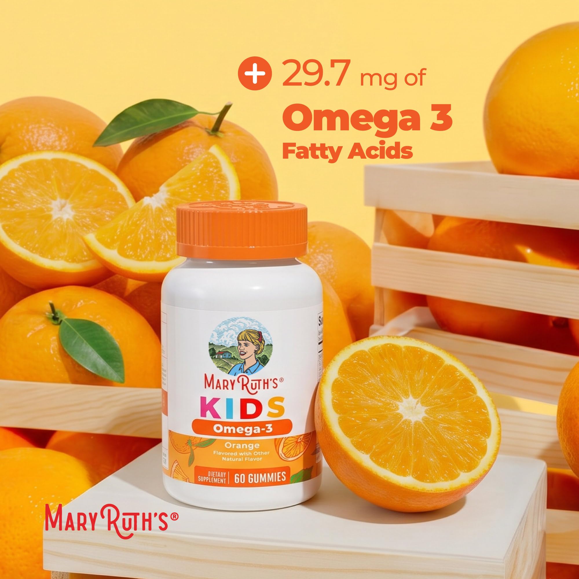 MaryRuth's Vegan Omega-3 Gummies with Flaxseed and Vitamin C

