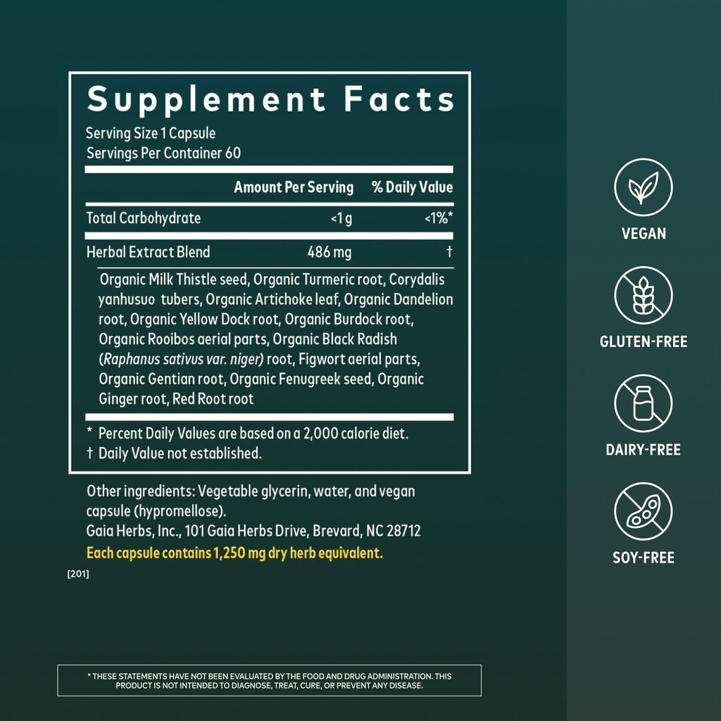 Gaia Herbs Liver Cleanse - Herbal Liver Support

