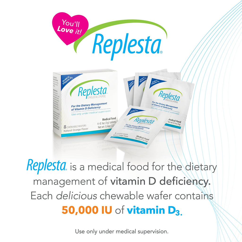 Replesta Vitamin D3 50,000 IU Chewable Wafer


