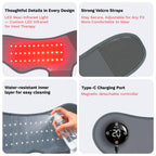 Wearable Foot Massager Wrap with Heating

