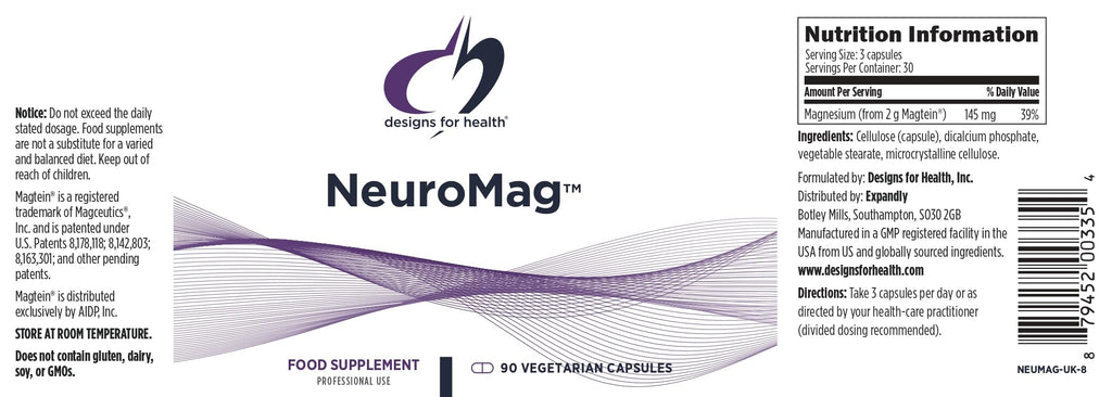 Designs for Health NeuroMag Magnesium L-Threonate Brain Health

