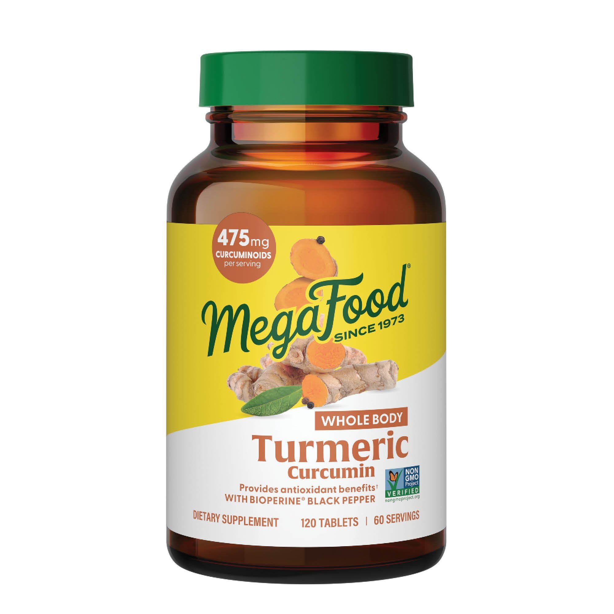 MegaFood Turmeric Curcumin with Black Pepper - Vegan
