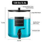 TIPGO Glass Laundry Detergent Dispenser for Laundry Room

